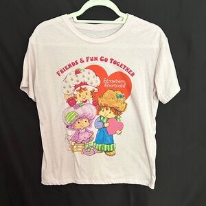 Strawberry Shortcake Pink Graphic Tee - Women’s Short Sleeve